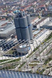 Bird's eye view of the BMW museum
